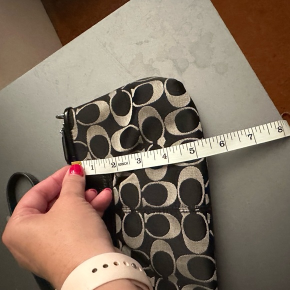 Coach Black Jacquard Wristlet - Picture 5 of 5